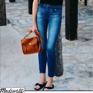 Madewell 9” high riser crop
